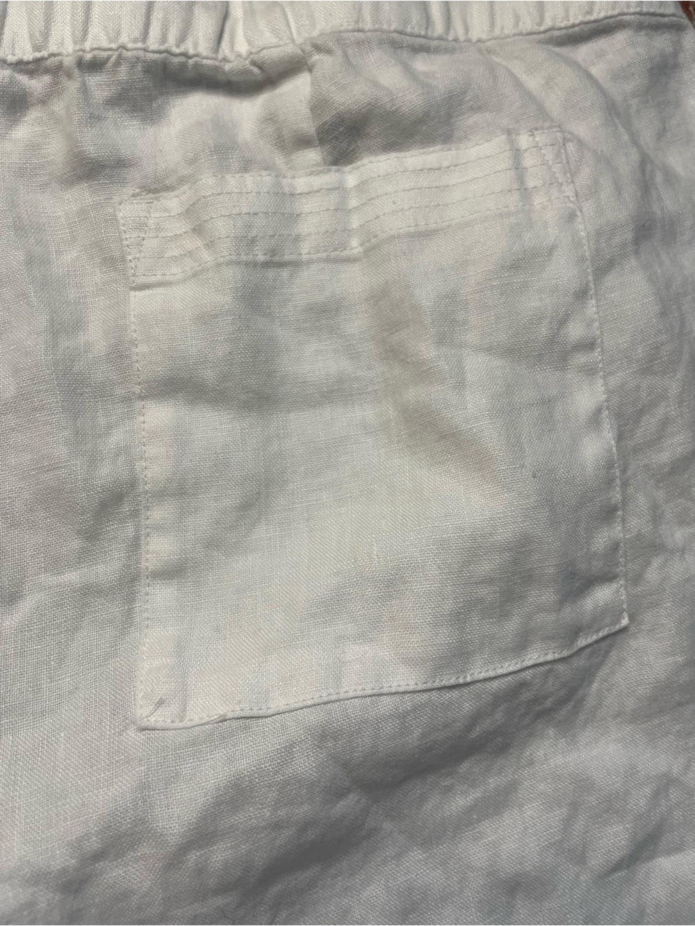 J.Jill Love Linen White Wide Leg Elastic Waist Pant Size L - Picture 9 of 9